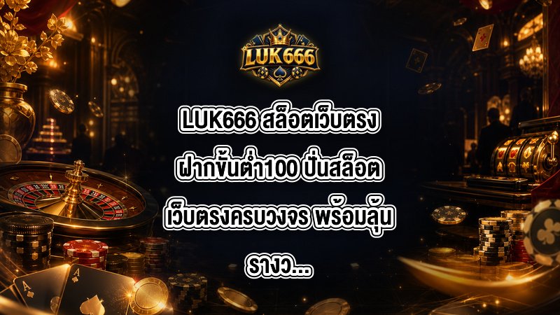 LUK666 สล็อตเว็บตรงฝากขั้นต่ำ100